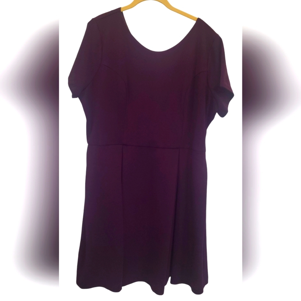 Single Los Angeles Purple Short Sleeve Dress Size 1X